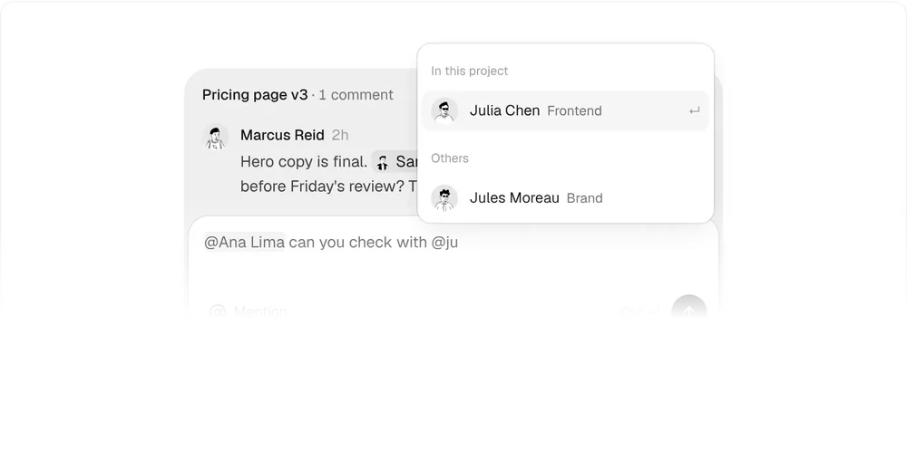 Mention Input, a Kokonut UI Pro component
