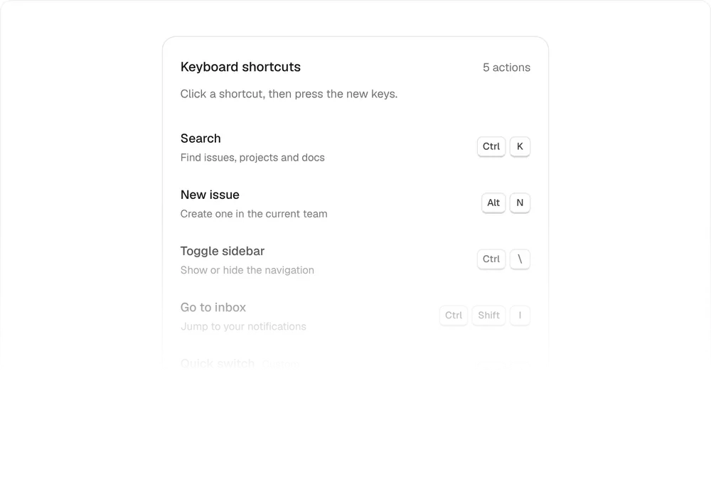 Shortcut Recorder, a Kokonut UI Pro component